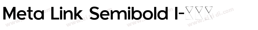 Meta Link Semibold I字体转换